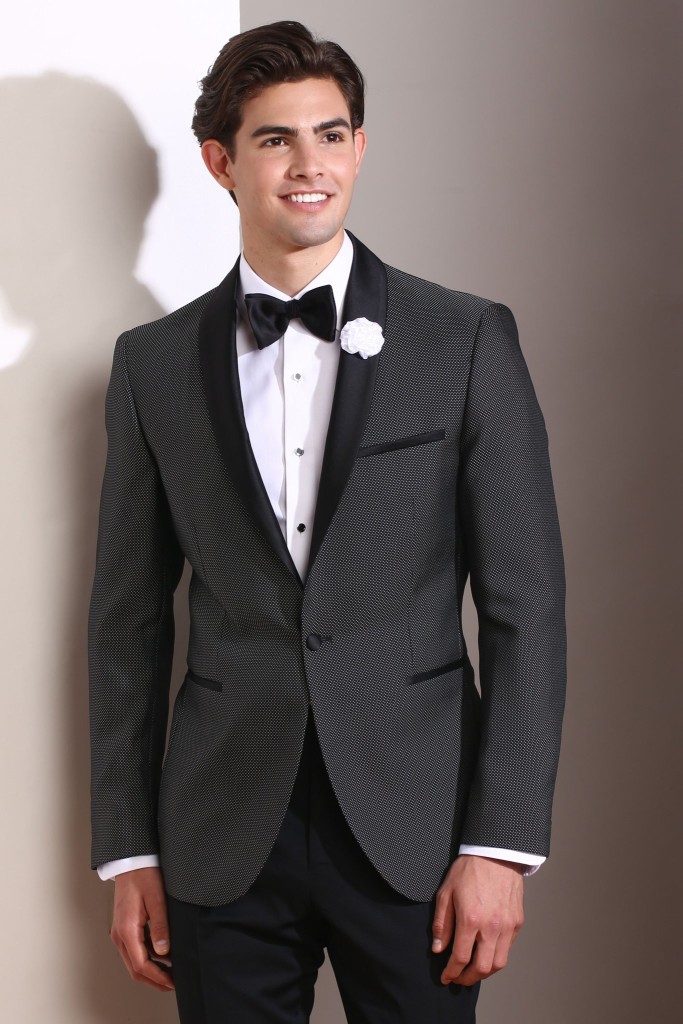 Pindot Shawl - Top Hat Tuxedo